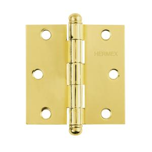 BISAGRA HERMEX CON RULEMAN ACERO BRONCEADO 2"