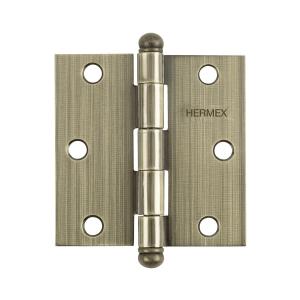 BISAGRA HERMEX CON RULEMAN BRONCE ANTIGUO 4"