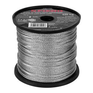 CABLE ACERO GALVANIZADO FIERO 7 HILOS 3/32" ROLLO 75 MT.