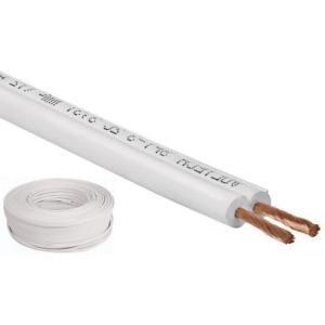 CABLE GEMELO BLANCO 2 MM.