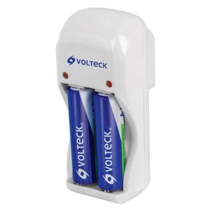 CARGADOR PILAS VOLTECK AA, AAA Y 9 VOLT - INCLUYE 2 PILAS "AA"
