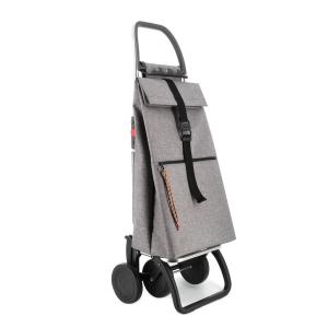 CARRO FERIA ROLSER ESPAÑOL BIG TWEED 2 Y 4 RUEDAS PLEGABLE BOLSA GRIS