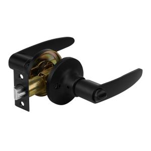 CERRADURA MANIJA HERMEX FLORENCE NEGRO MATE LLAVE Y BOTON
