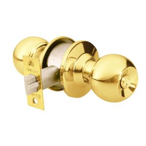 CERRADURA POMO HERMEX LLAVE ESFERA BRONCEADA