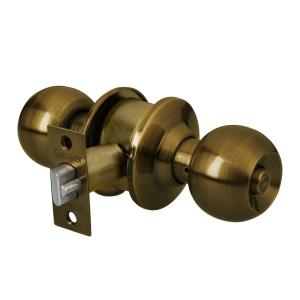 CERRADURA POMO HERMEX LLAVE ESFERA BRONCE ANTIGUO