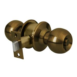 CERRADURA POMO HERMEX LLAVIN ESFERA BRONCE ANTIGUO
