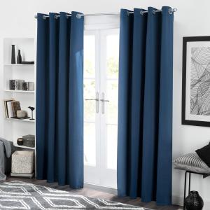 CORTINA BLACKOUT CON OJALES AZUL 2.20 L X 1.40 A