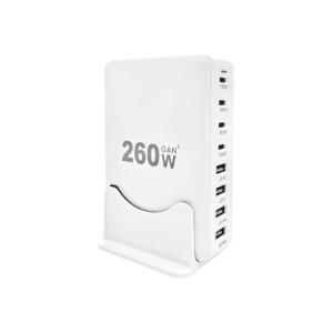 ESTACION DE CARGA 260 WATT 4 USB / 4 TIPO C - TQ-6328