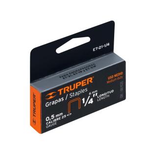 GRAPA TRUPER ET21 - 6 MM. - 1/4" (1000 UN.)"