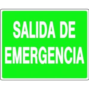 LETRERO BESTVALUE 20 X 25 CM. "SALIDA DE EMERGENCIA"