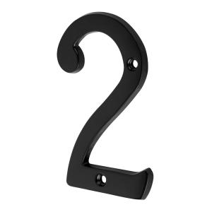 NUMERO PUERTA HERMEX BRONCE NEGRO 100 MM. - No 2