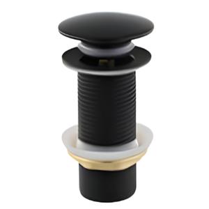 VALVULA LAVATORIO TIP TOP NEGRO MATE 1.1/2" - 16 CM. LARGO